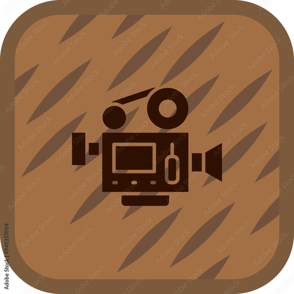 Poster movie camera icon design