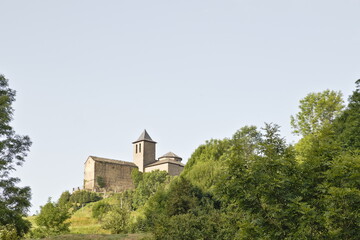 back view of the church of san salvador de torla