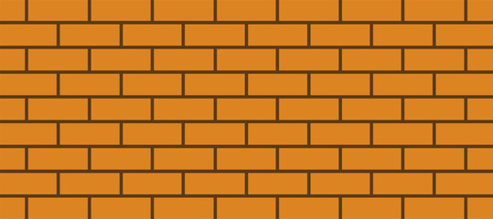 Fototapeta premium Texture orange brick wall background