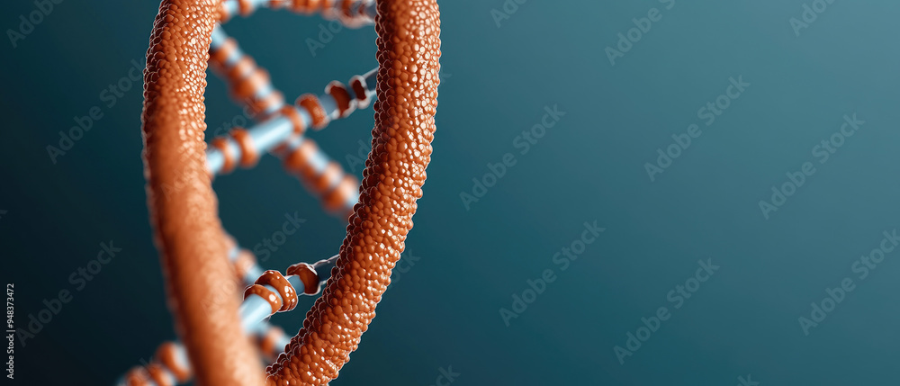 Poster intricate dna helix structures, showcasing the double helix with detailed nucleotide pairing in a vi