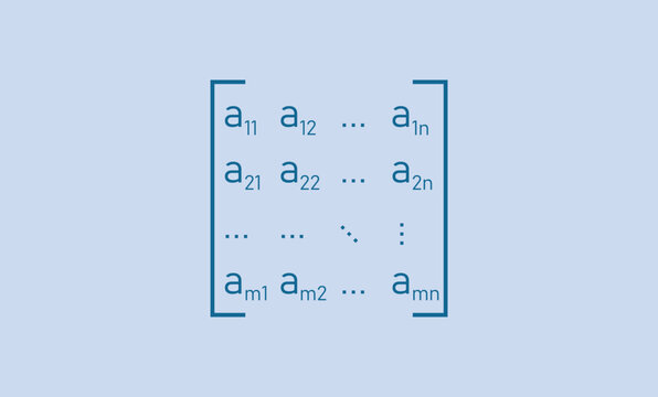 Symbolic matrix notation in linear algebra. Mathematical resources for students and teachers.