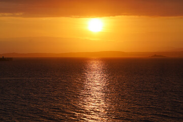 View over the Firth of Forth from Newhaven in the north of Edinburgh