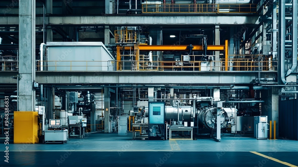 Poster photograph showcasing the advanced iot sensors and systems in a smart factory monitoring and optimiz