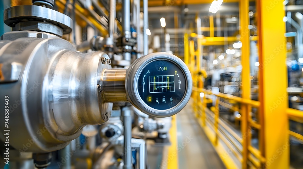 Poster a photograph of iot sensors and devices monitoring environmental conditions and data analytics in a 