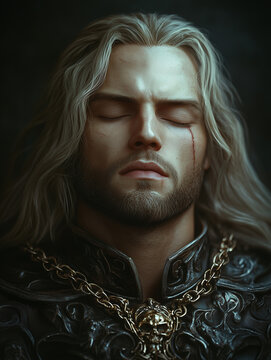 the dark prince lies sleeping - fantasy - generative ai