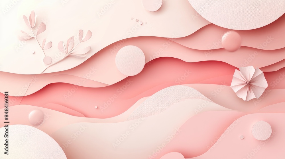 Poster 3d abstract background featuring paper art with origami shapes layered textures and geometric design