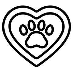 Adorable Dog Paw Print Symbolizing Love and Companionship