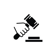 deal auction symbol solid icon vector design good for web or mobile app