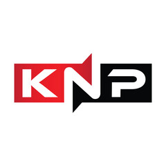 KNP Monogram Initial Letters Logo