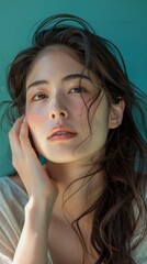 Serene Beauty: Portrait of a Young Woman