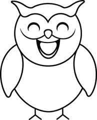 Bright and playful laughing hawk vector full of vibrant colors and a cheerful expression for dynamic designs
