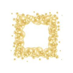 Abstract multicolored background with pearls. Modern festive illustration. Photo frame. Eps 10