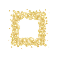 Abstract multicolored background with pearls. Modern festive illustration. Photo frame. Eps 10