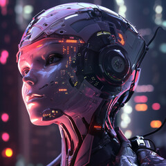 AI and money concept with a tech-centric design, highlighting futuristic financial solutions.