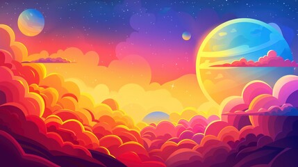 Dreamy Cosmic Cloudscape