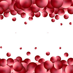 Background full of multi-colored 3D glass balls, abstract shiny and glossy vector background. Eps 10