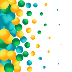Elegant template with pearl pattern. Vector design for banners, cards, wedding invitation. Color balls. Eps 10