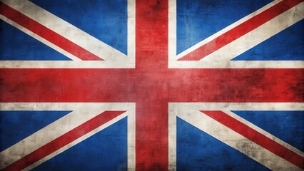 Union Jack flag of the United Kingdom with red, white, and blue colors
