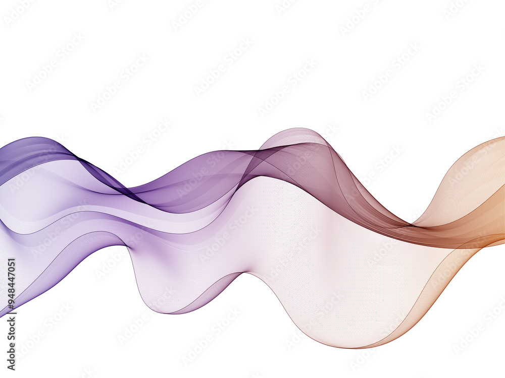 Fototapete abstract vector colorful background. the design element is a colored wave. template for advertising,