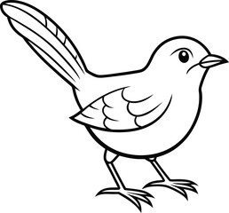 Cheerful wren vector illustration full of color and charm perfect for conveying happiness and positive vibes in your designs






