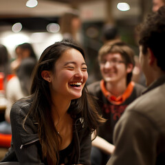 Obraz premium Connecting Through Conversations: First-Year Undergraduates Engaging in a Speed-Friending Event