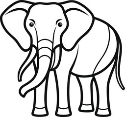 Eye-catching elephant vector art with geometric patterns and vibrant hues for a unique look
