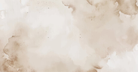 Abstract horizontal watercolor background. Hand drawn vector texture. Brush stroked painting pastel color watercolour