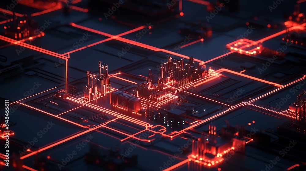 Poster digital smart grid system: manage energy with interactive virtual technology.