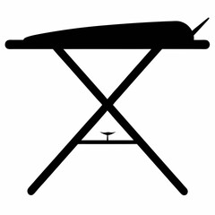 ironing board Black silhouette