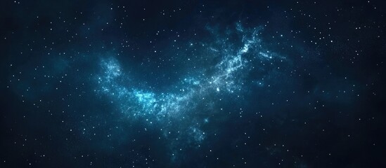 Abstract universe background featuring stars and the Milky Way in a 3D cartoon rendering Space and cosmos backdrop for various designs