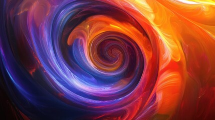 Swirling colorful digital backdrop for artistic design and contemporary artwork initiatives