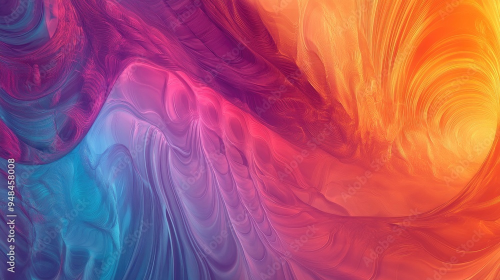 Poster vibrant abstract backdrop featuring a computer generated design in rich colors