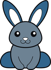 Cozy rabbit nestled in a garden setting perfect for a gentle and tranquil scene
