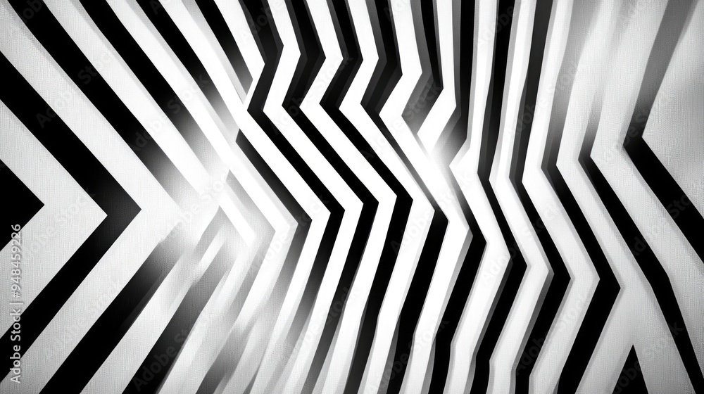 Aufkleber zigzag striped pattern in black and white ideal for backgrounds and design use