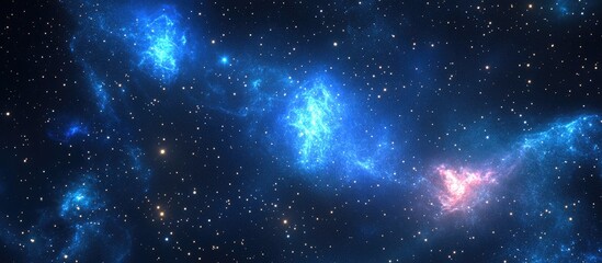 Cartoon rendering in 3D of a starry sky