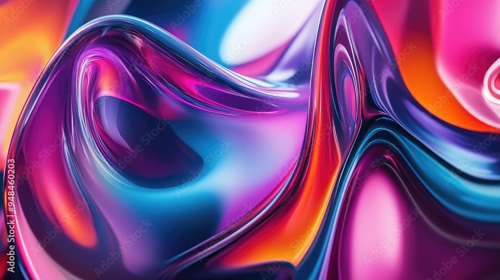 Poster vibrant abstract background with a close up view featuring a visually engaging computer generated de