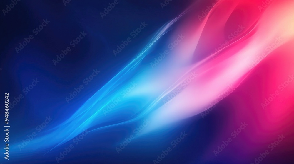Poster vibrant abstract illustration featuring a colorful blur pattern ideal for website and landing page d