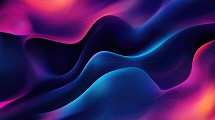 Fototapeta premium Vibrant abstract illustration featuring a colorful blur pattern Ideal for website and landing page designs with a dark blue theme Abstract gradient backdrop