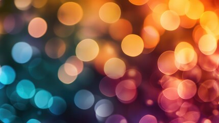 Obraz premium Vibrant bokeh background with an array of colors