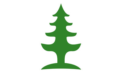 fir tree, pine tree vector logo