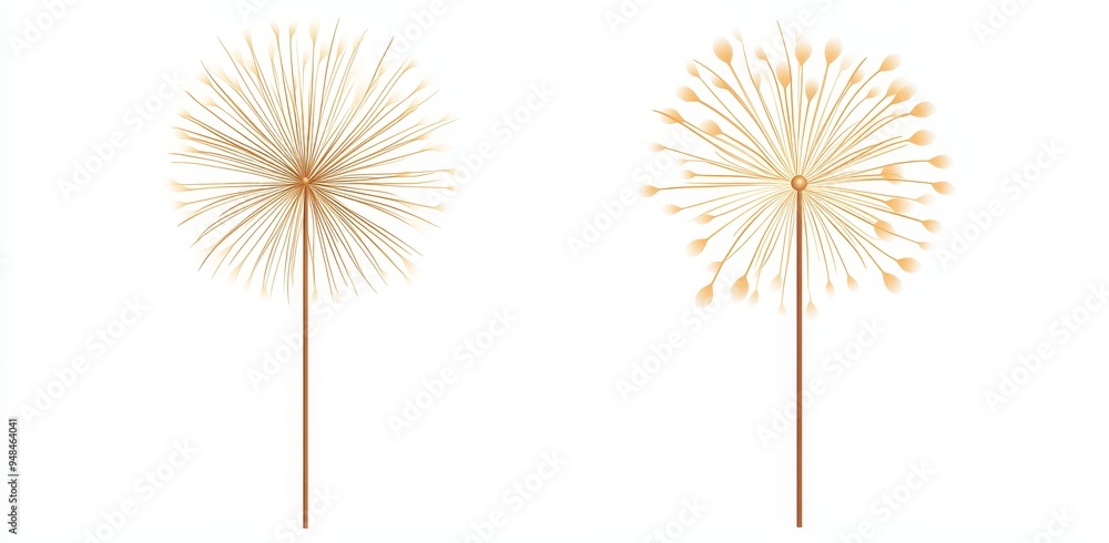 Poster a golden texture with thin stroke lines. a transparent background with an isolated png illustration.