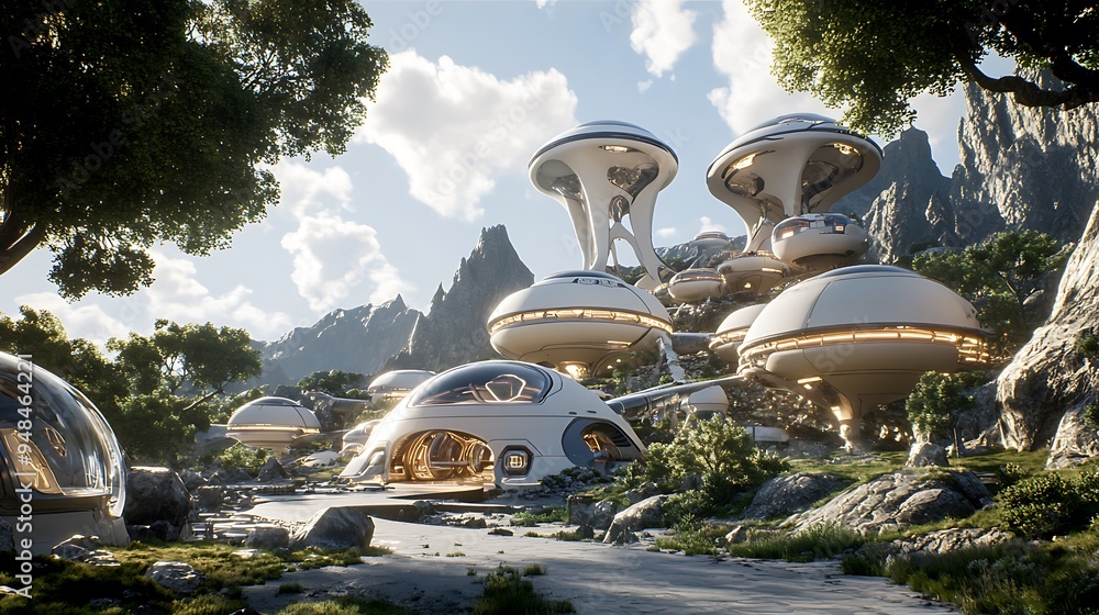 Poster digital space colony: build and manage a virtual space environment.