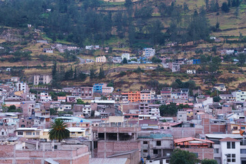 a view of village city in ecuador