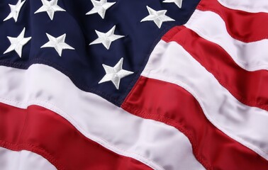 This flag symbolizes the United States of America on Independence Day, Labor Day, President's Day or Memorial Day