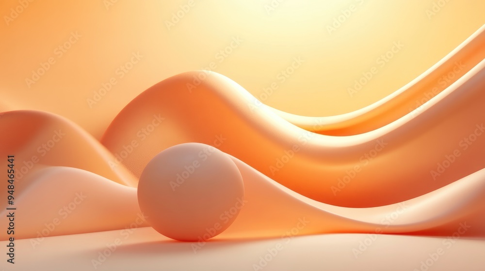 Poster elegant abstract minimalist background 3d illustration 3d rendering