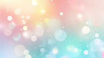 Obraz premium Subtle pastel colors with bokeh in an abstract vector design, forming a dreamy and peaceful background.