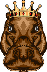 Hippo Face Crown