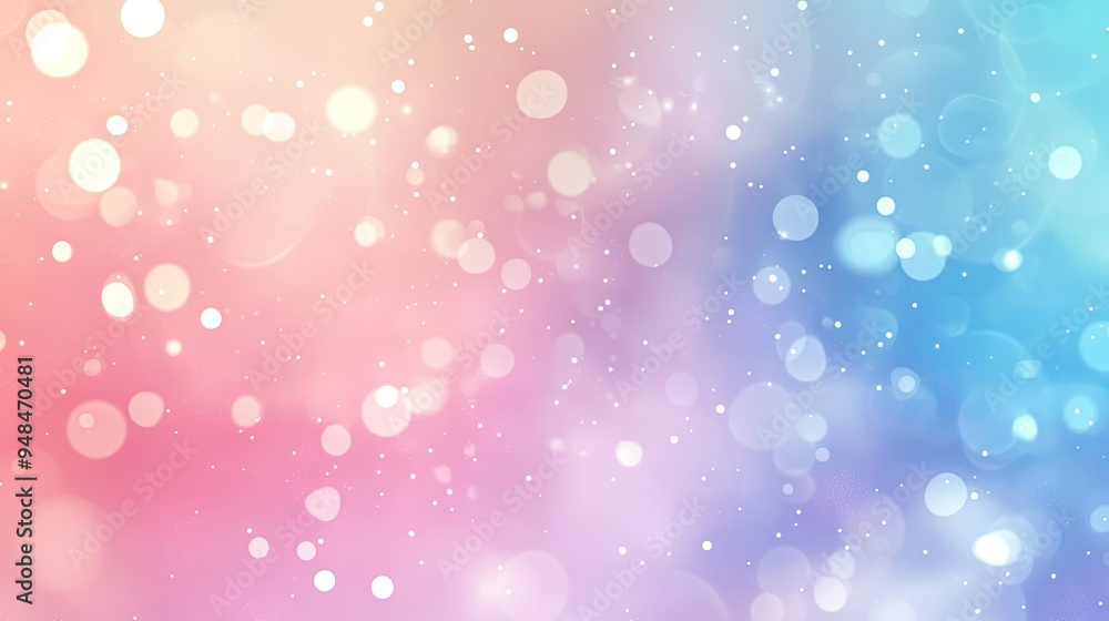Poster vector design with pastel hues and subtle bokeh effects, forming an abstract and dreamy background.