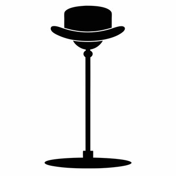 recommend clip art: Hat stand Black silhouette
