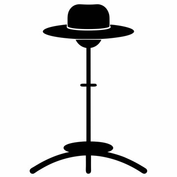 recommend clip art: Hat stand Black silhouette